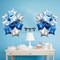 Blue Star Foil Balloons, 18 Inch Royal Blue Silver Stars Shape Mylar Helium Balloons 12 Pcs Large Light Blue Silver Pentagram Balloons Party Decoration for Birthday Graduation Baby Shower